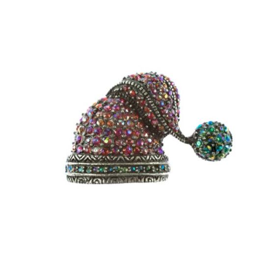 Joyful Sentiments Christmas Santa Hat Pin