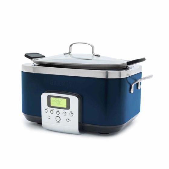Premierre Family Nonstick Ceramic Slow Cooker Oxford Blue