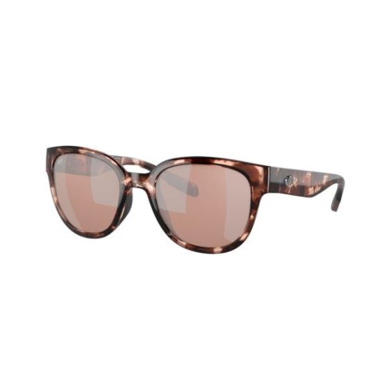 Salina Sunglasses - (Frame) Coral Tortoise; (Lens) Copper Silver Mirror, 580P