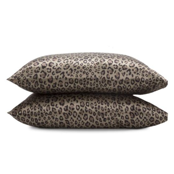 Elegance Satin Leopard Pillowcases Size King