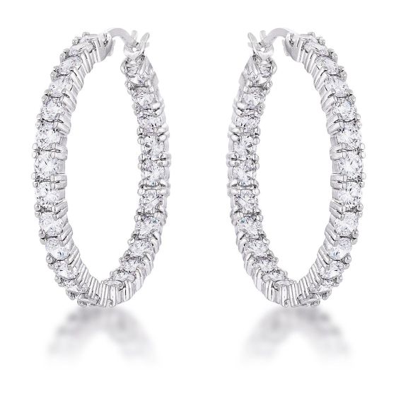 Inside Out Bling Hoop Earrings