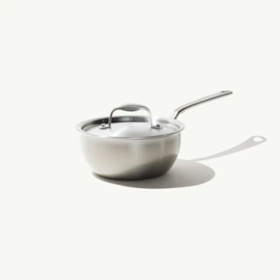 2 Qt Stainless Steel Saucier with Lid