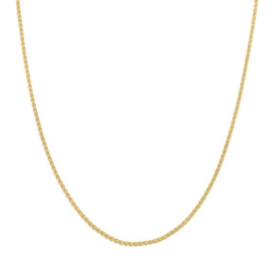 14k Gold Wheat Chain Necklace Size 20