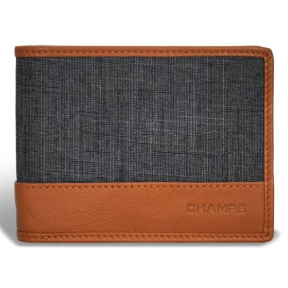 Denim Leather Top Wing Wallet Size 4.5
