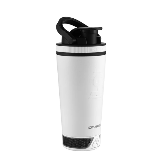 Ice Shaker BumpShaker Speaker Bottle-White