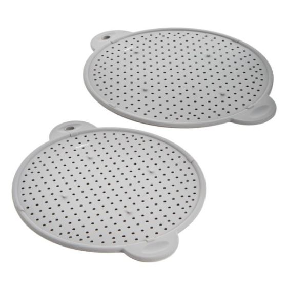 Silicone 2pc Splatter Screen Set for 6