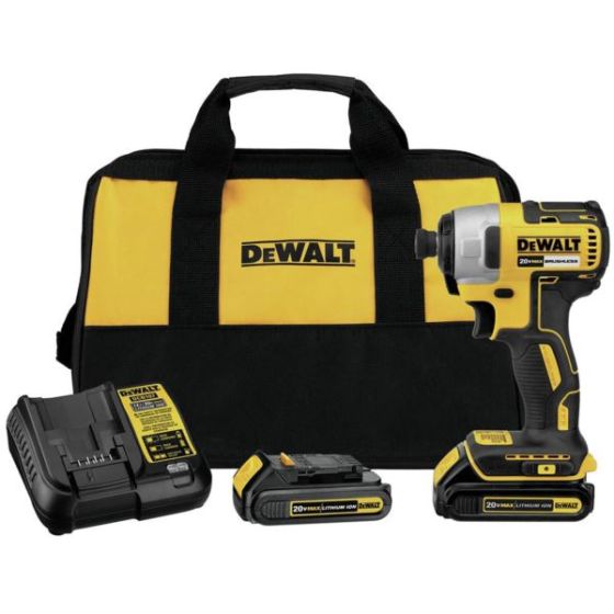 DeWalt 20V MAX Brushless Cordless 1/4 in. Impact Driver Kit