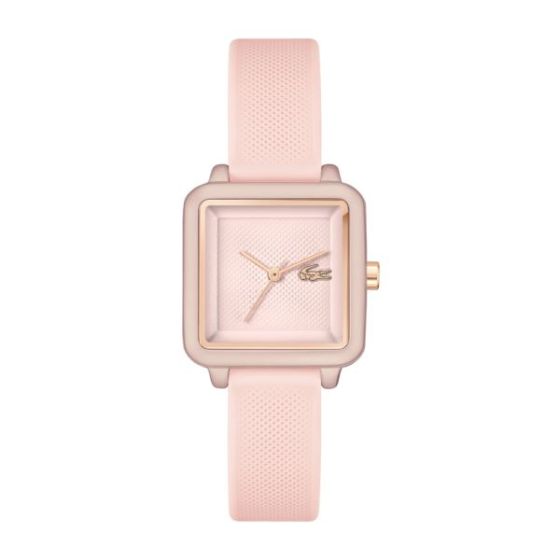 Ladies' 12.12 Flow Square Light Pink Strap Watch Light Pink Dial