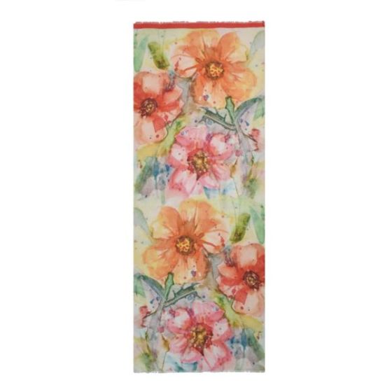 Amarillo Painterly Floral Scarf