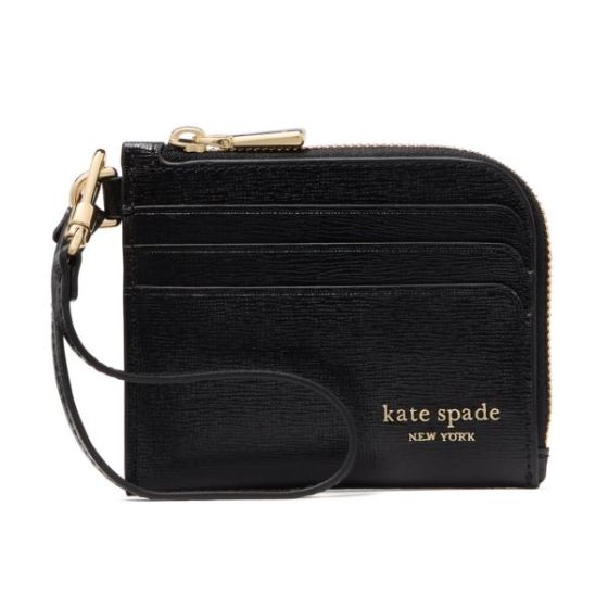 Devin Coin Card Case Wristlet - Black