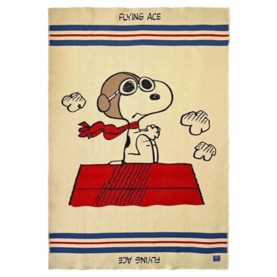 Faribault Mills Snoopy Flying Ace Wool Throw