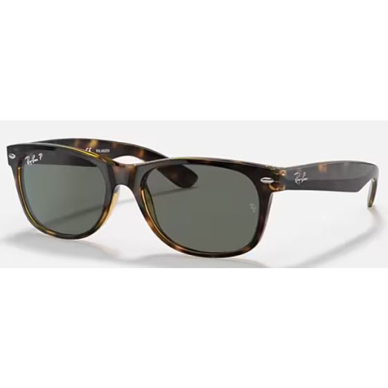 Ray-Ban New Wayfarer Unisex Non-Polar Sunglasses Size 52-Tortoise