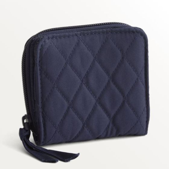 Small Zip-Around Wallet-Peacoat-Premium Cotton
