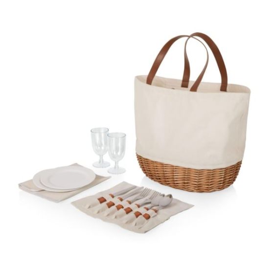 Promenade Basket - Moroccan Watercolor Pattern
