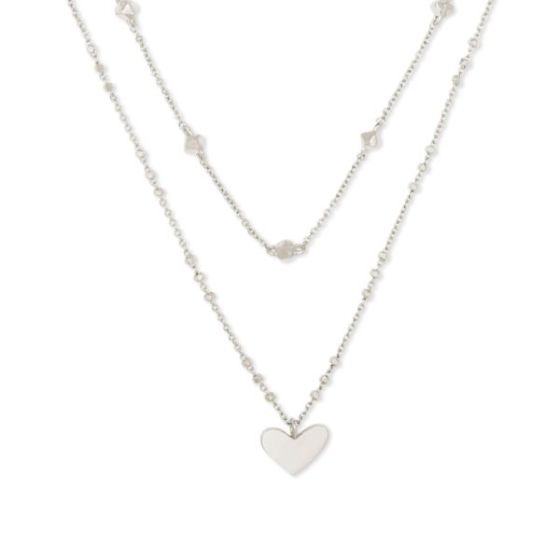 Ari Heart Multi Strand Necklace