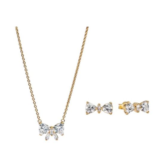Sparkling Bow Jewelry Set