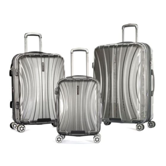 Phoenix 3-piece Polycarbonate Exp. Hardcase Spinner Set Black