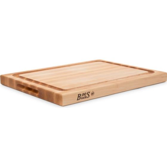 Maple Reversible Cutting Board with Groove, 20'' x 15'' x 1.5''
