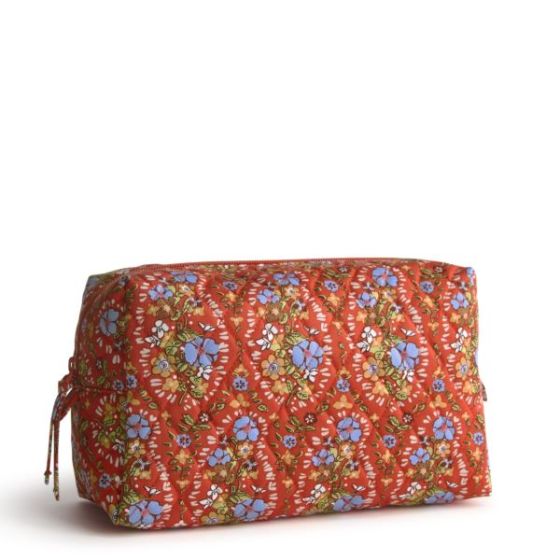 Large Cosmetic-Garden Paisley-Premium Cotton
