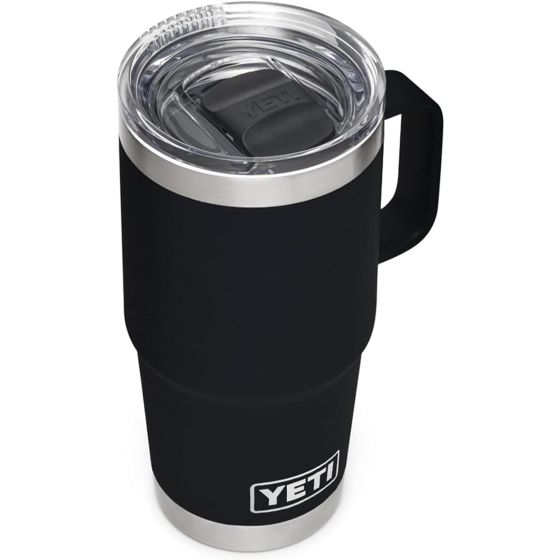 Yeti Rambler 20 oz Travel Mug - Black w Stronghold Lid