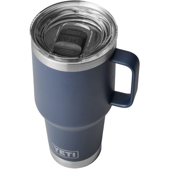 Yeti Rambler 30 oz Travel Mug, Navy w Magslider Lid