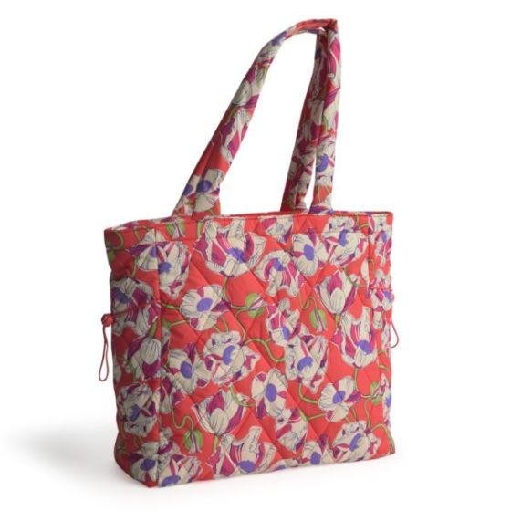 Original Zip Tote-Swirling Poppies-Featherweight