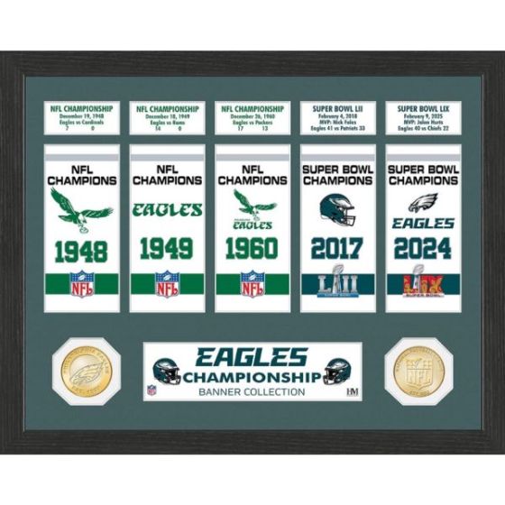 Philadelphia Eagles 5X World Champions Banner Collection