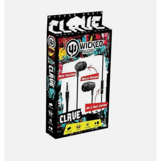 Wicked Audio Clave wired earbud-Black