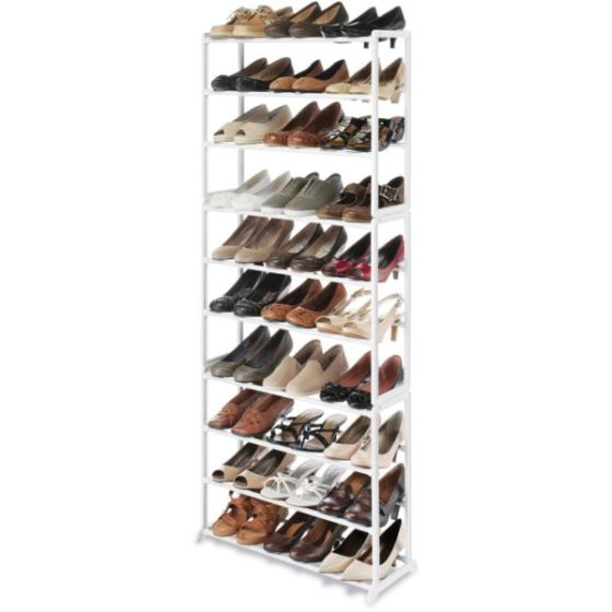 30-pair Freestanding Shoe Tower