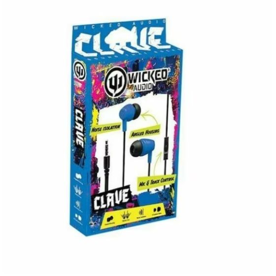 Wicked Audio Clave wired earbud-Blue