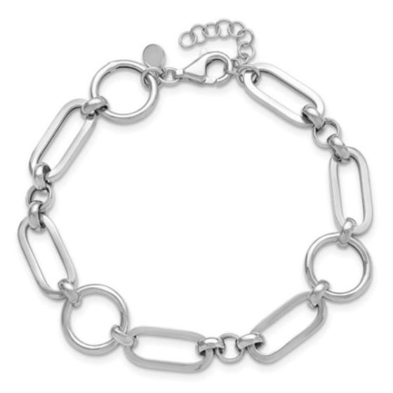 Sterling Silver Fancy Link Bracelet