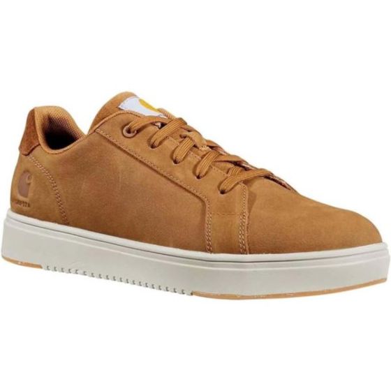 Mens Detroit Nano Toe Leather Work Sneaker-Brown-7