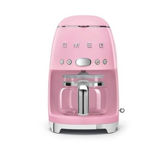 Smeg 50s Retro-Style 10 Cup Drip Filter Coffee Machine-Pink