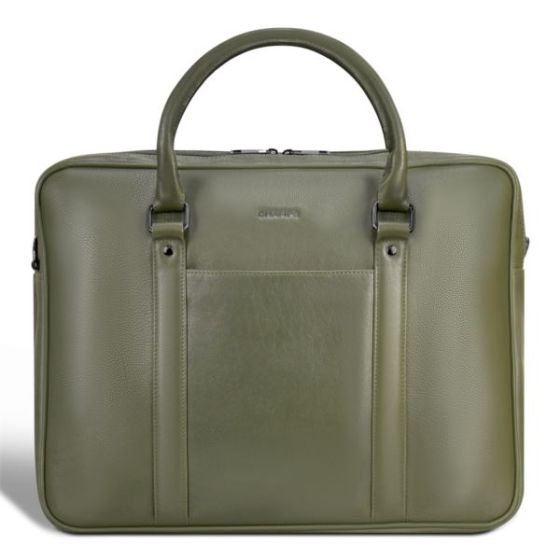 Onyx Leather Briefcase Size 16.3