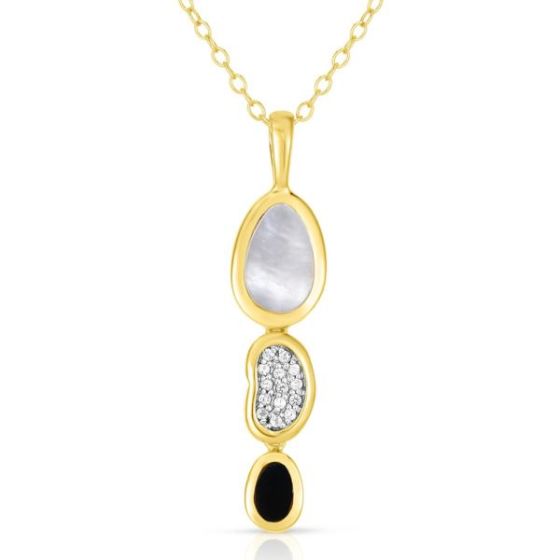 Mother of Pearl & Onyx Necklace