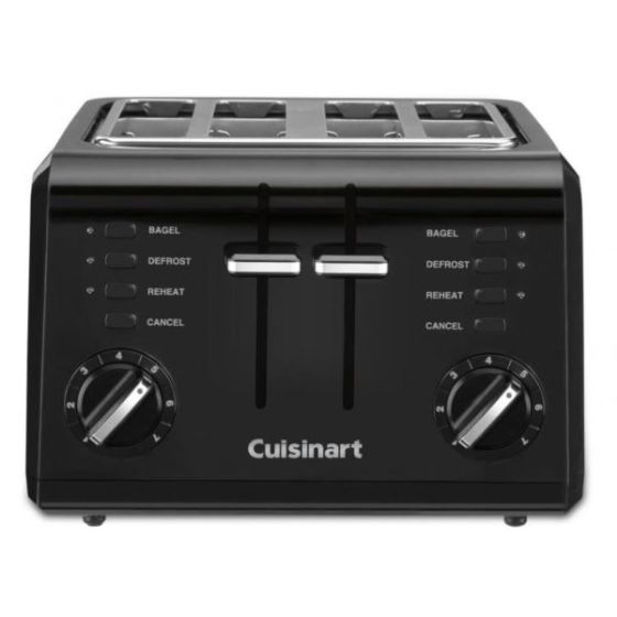 4-Slice Toaster: Black