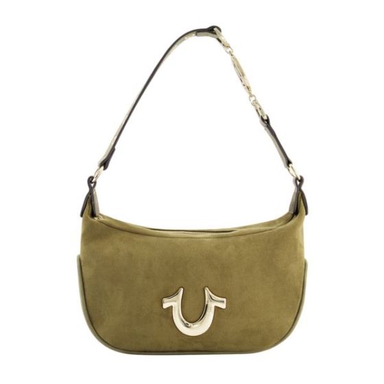 Horseshoe Link Eyelet Hobo Bag Size 6.25 X 11.5''