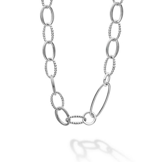 Sterling Silver Link Necklace Size 20
