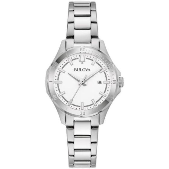 Corporate Collection Ladies' White Dial Stainless Steel Bracelet Watch