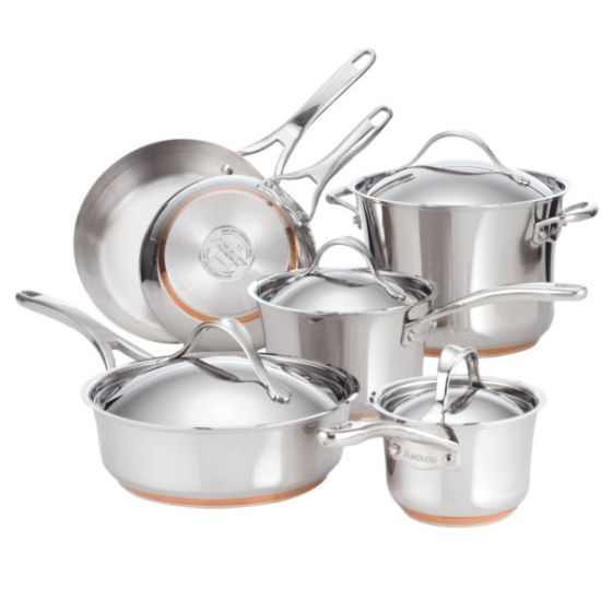 Nouvelle Stainless 10pc Cookware Set