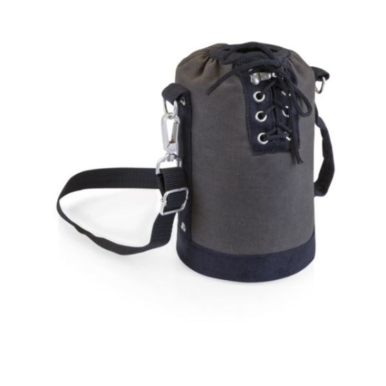 Growler Tote - Gray with Black Accents