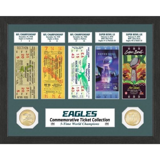 Philadelphia Eagles 5X World Champions Ticket Collection