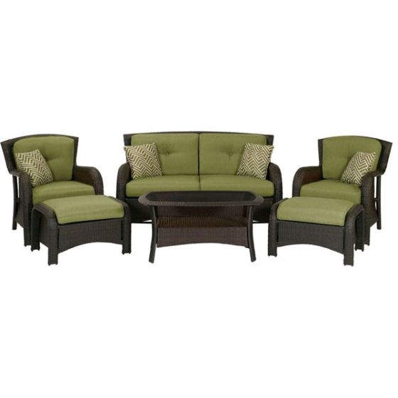 Strathmere 6-Piece Lounge Set in Cilantro Green
