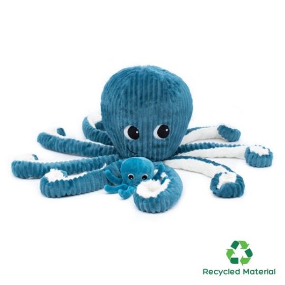 Les Ptipotos Mom & Baby Octopus - Blue