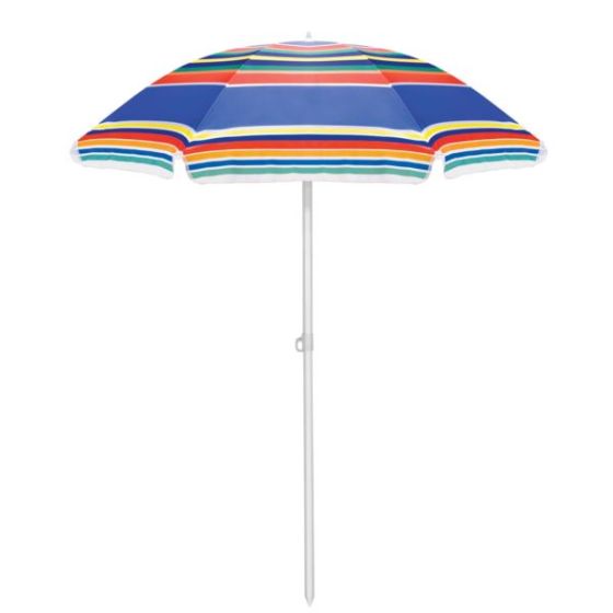 Beach Umbrella - Multicolor Stripe Pattern