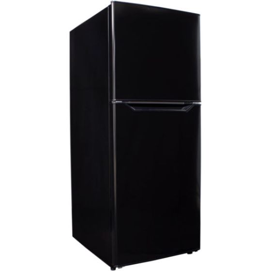 10.1 Cu. Ft. Apartment-Size Refrigerator with Top-Mount Freezer in Black
