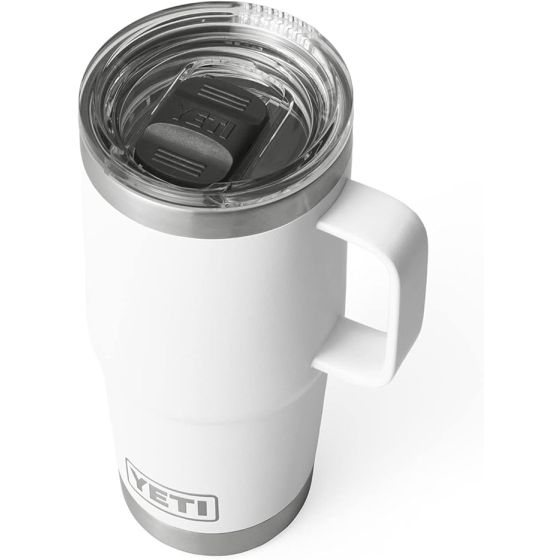 Yeti Rambler 20 oz Travel Mug - White w Stronghold Lid