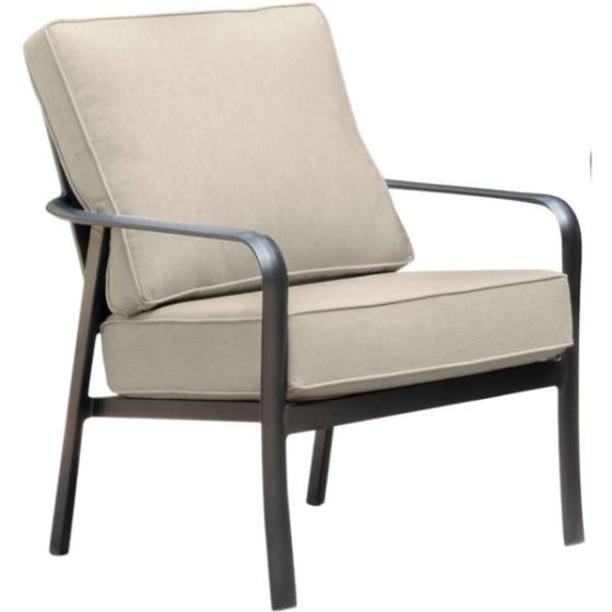 Cortino Commercial-Grade Aluminum Club Chair with Plush Sunbrella Cushions