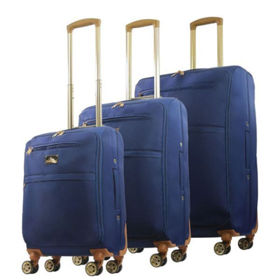 Soft Sided Spinner Luggage Set Size 3 Pieces