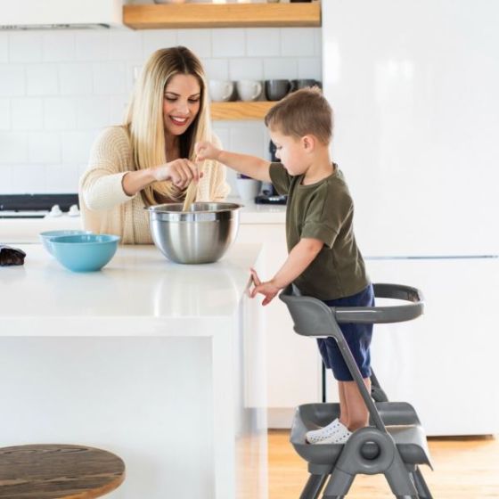 Pivot Toddler Tower Gray